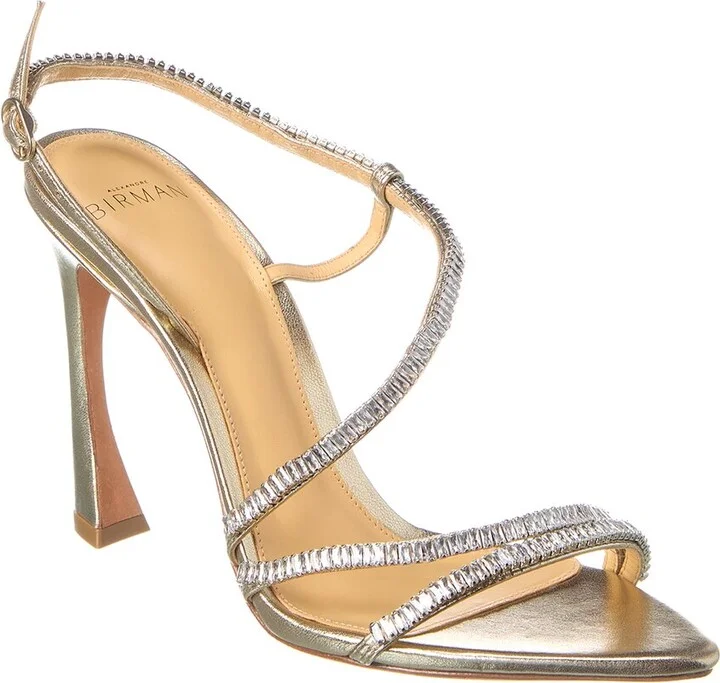 Alana Zircone 100 Leather Sandal Gold
