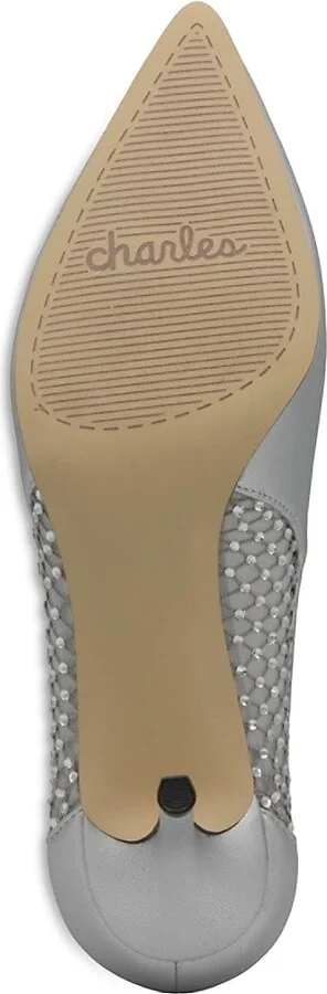 Alanna Embellished Metallic Pumps - Image 3