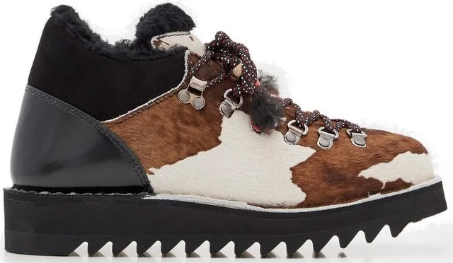 Alanui Panelled Lace-Up Boots
