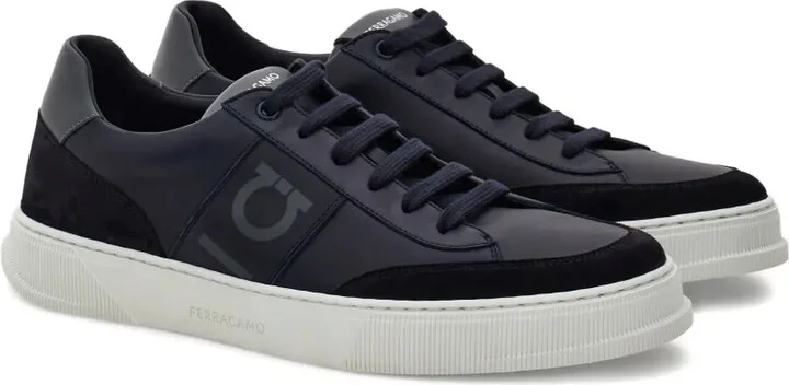 Alaska Gancio suede panelled lace-up sneakers - Image 2