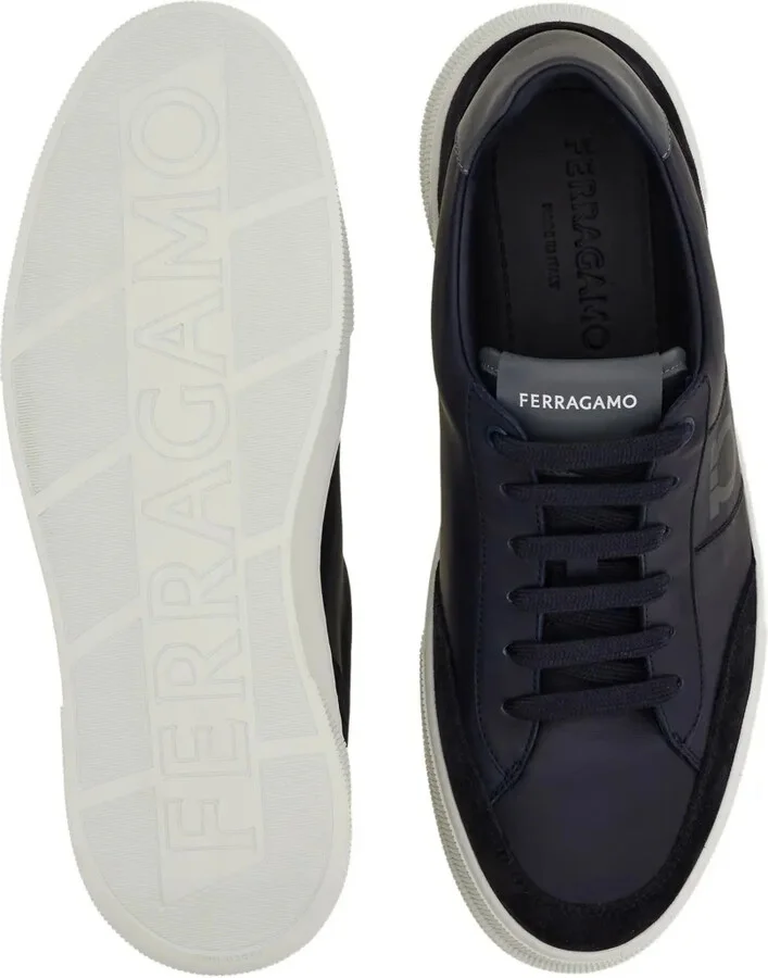 Alaska Gancio suede panelled lace-up sneakers - Image 5