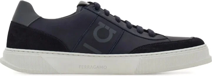 Alaska Gancio suede panelled lace-up sneakers