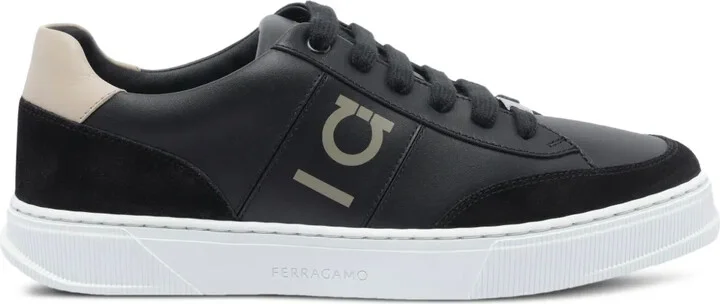 Alaska leather logo sneakers