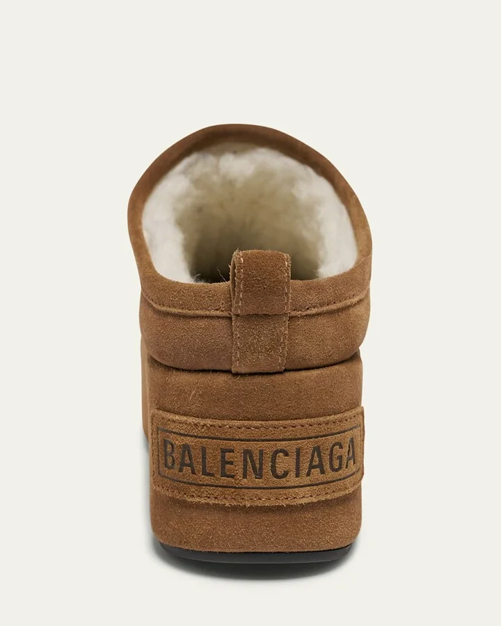 Alaska Suede Faux Shearling Mules - Image 7