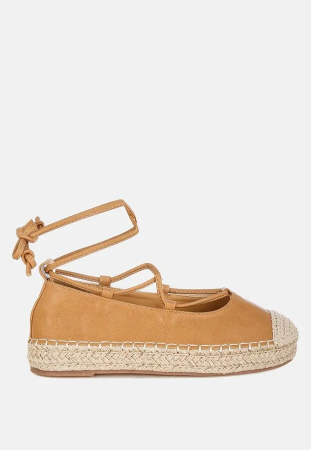 Alaya Woven Toe Lace-Up Espadrilles - Image 2