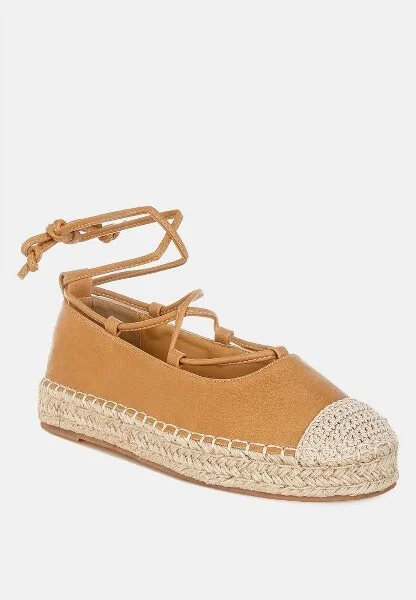 Alaya Woven Toe Lace-Up Espadrilles Women - Image 3