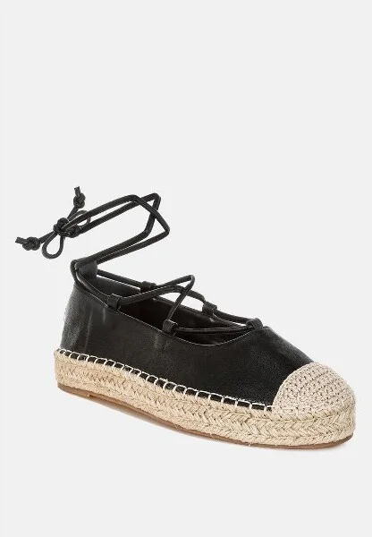 Alaya Woven Toe Lace-Up Espadrilles Women - Image 4