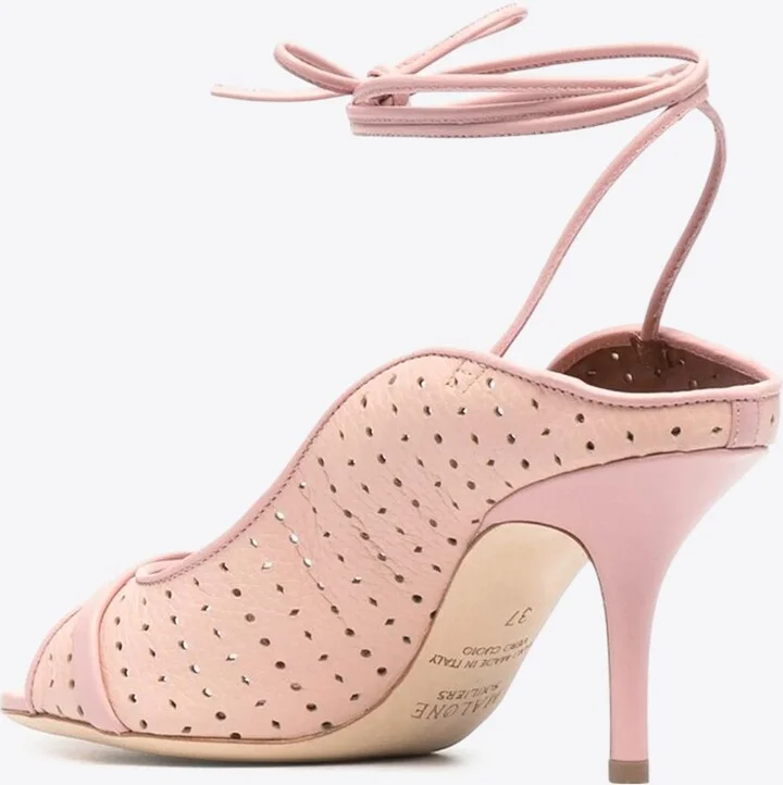 Alba 70 Perforated Leather Sandals - Image 2