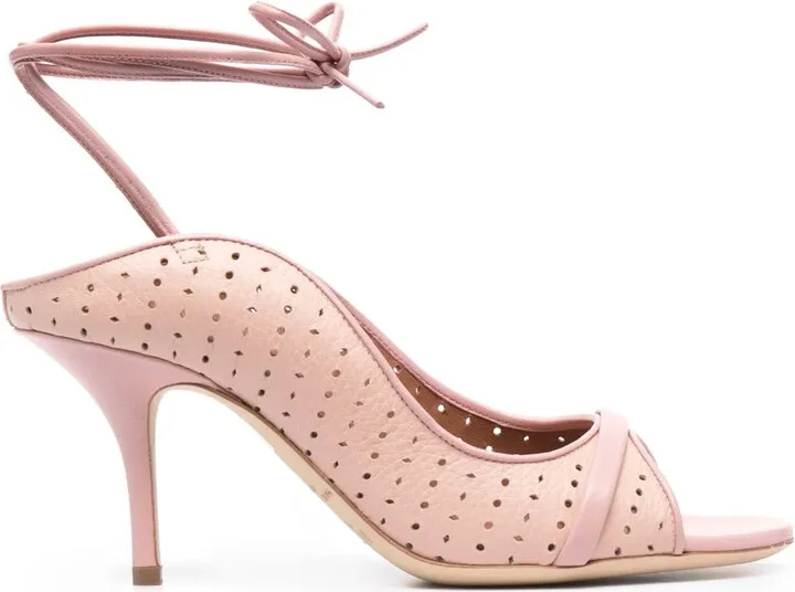 Alba 85mm ankle-tie sandals