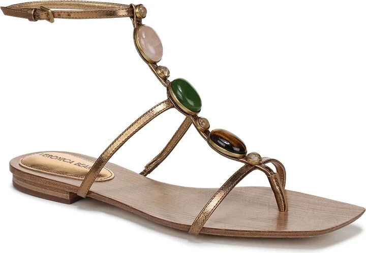 Alba Embellished Ankle Strap Sandal