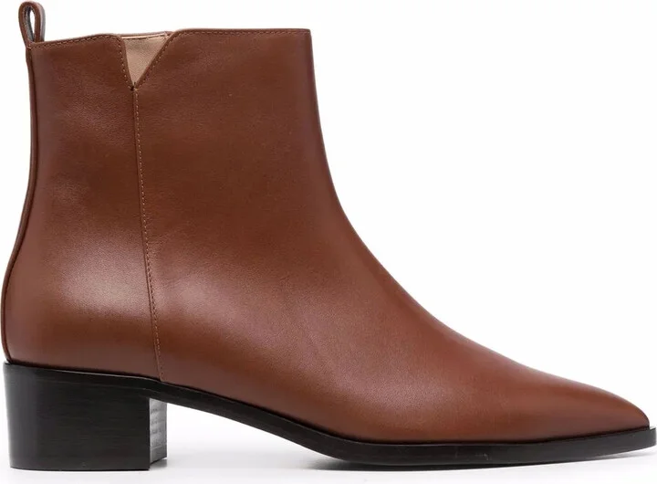 Alba leather ankle boots