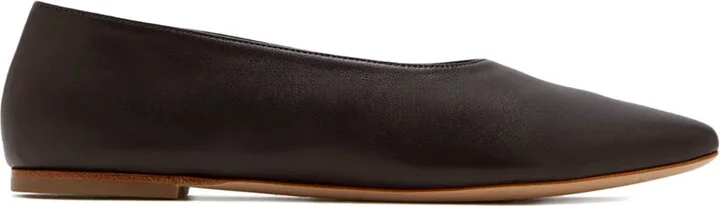 Alba leather ballet flats