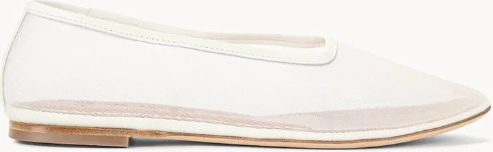 Alba Mesh Ballet Flat In Paper Mesh