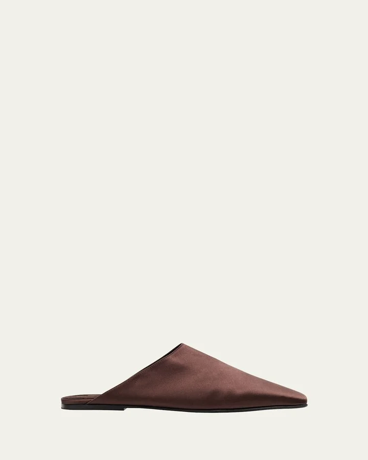 Alba Satin Ballerina Mules