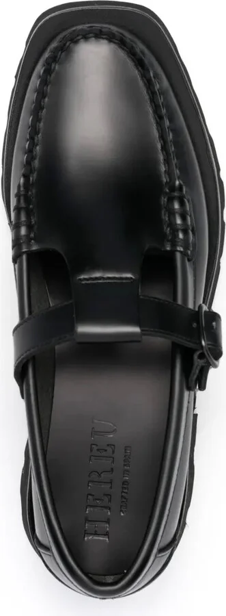 Alber T-bar leather loafers - Image 4