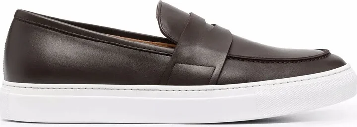 Alberto leather penny loafers