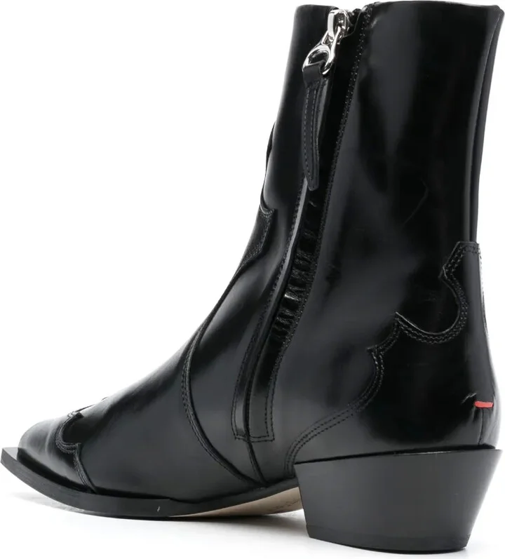 Alby 30mm pointed-toe leather boots - Image 3