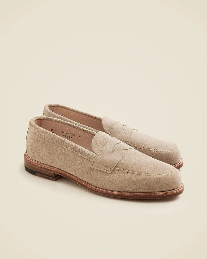 Alden® for J.Crew Madison suede penny loafers