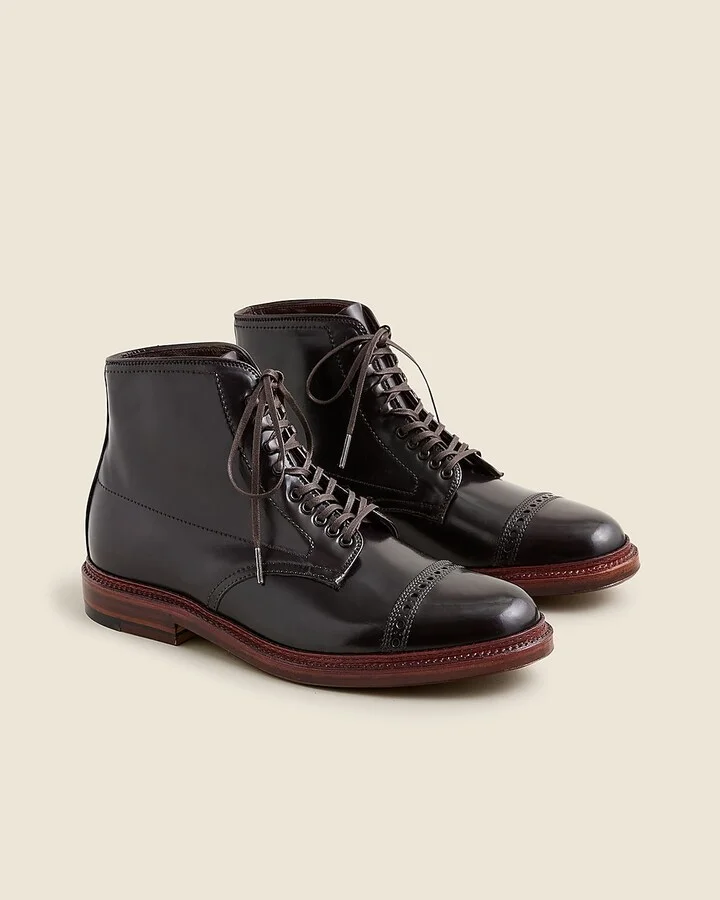 Alden® for J.Crew straight-tip cordovan boots