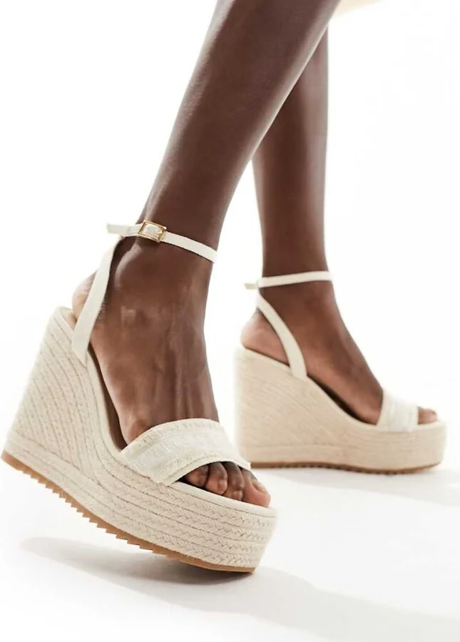 ALDO Aberitram platform espadrilles in white - Image 4