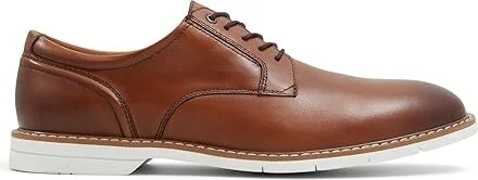 ALDO Barclay Men's Lace Up Wing Tip Shoes Cognac : EU 40 (US Men's 7.5) B - Narrow, Leather - Image 7