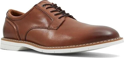 ALDO Barclay Men's Lace Up Wing Tip Shoes Cognac : EU 40 (US Men's 7.5) B - Narrow, Leather