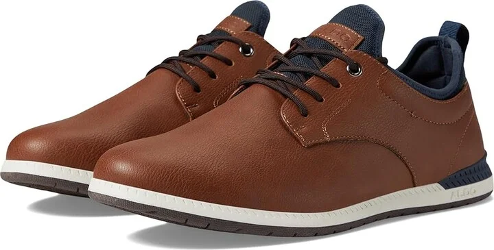 ALDO Colby Men's Lace-up Boots Cognac : 9.5 D - Medium, Synthetic/Textile