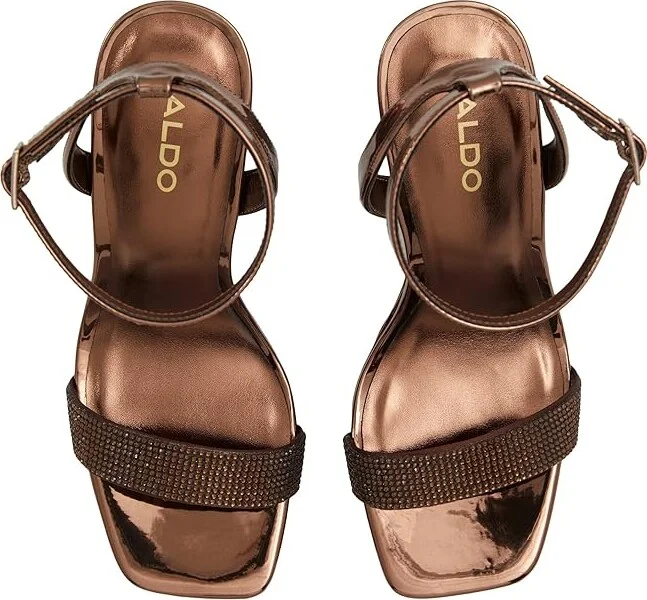 ALDO Diedra Women's Sandals Bronze : EU 37 (US Women's 6.5) B - Medium, Leather/Rubber - Image 2