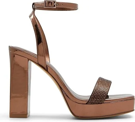 ALDO Diedra Women's Sandals Bronze : EU 37 (US Women's 6.5) B - Medium, Leather/Rubber - Image 6