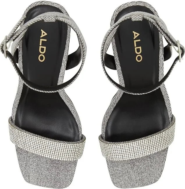 ALDO Diedra Women's Sandals Dark Grey : EU 35 (US Women's 5) B - Medium, Leather/Rubber - Image 2