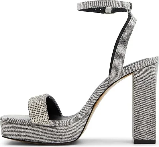 ALDO Diedra Women's Sandals Dark Grey : EU 35 (US Women's 5) B - Medium, Leather/Rubber - Image 4