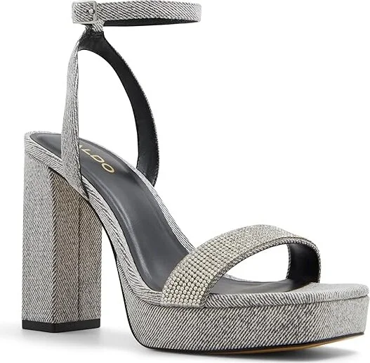 ALDO Diedra Women's Sandals Dark Grey : EU 35 (US Women's 5) B - Medium, Leather/Rubber