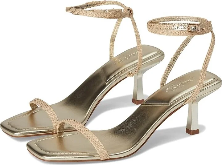 ALDO Dime High Heels Gold : EU 37.5 (US Women's 7) B - Medium, Synthetic