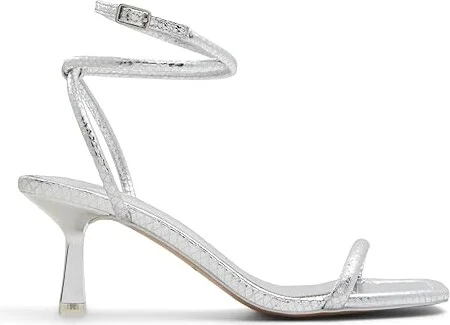 ALDO Dime High Heels Silver : EU 41 (US Women's 10) B - Medium, Synthetic - Image 6