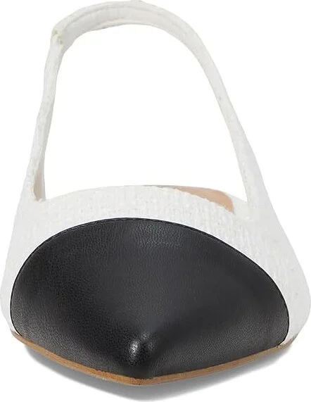 ALDO Fleure Women's Flat Shoes White/Black : EU 38.5 (US Women's 8) B - Medium, Polyester/Rubber - Image 2
