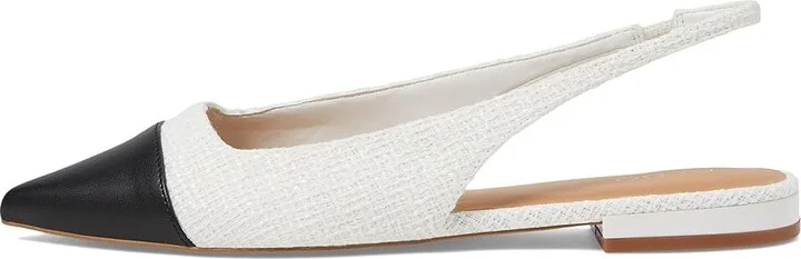 ALDO Fleure Women's Flat Shoes White/Black : EU 38.5 (US Women's 8) B - Medium, Polyester/Rubber - Image 6