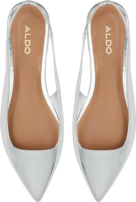 ALDO Flynne Women's Flat Shoes Silver : EU 36 (US Women's 6) B - Medium - Image 2