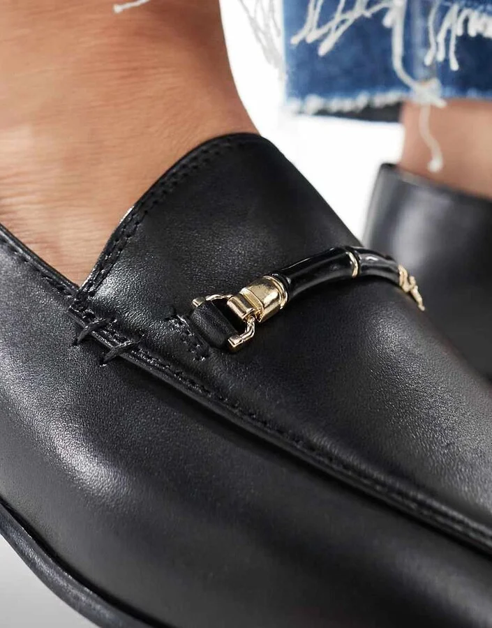 ALDO Francine loafers in black leather - Image 2