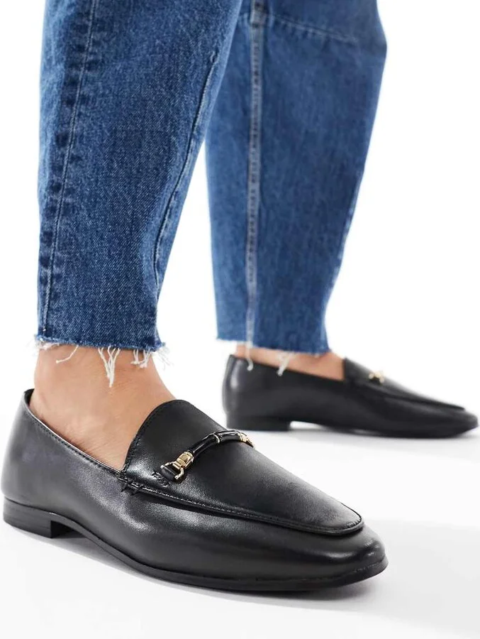 ALDO Francine loafers in black leather - Image 3