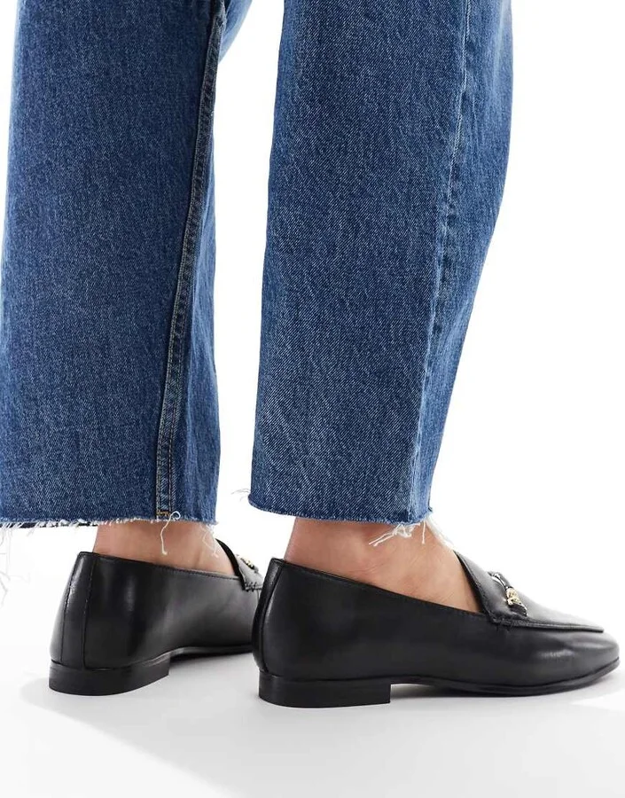 ALDO Francine loafers in black leather - Image 4
