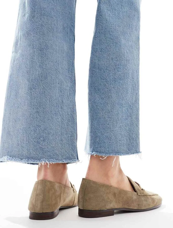 ALDO Francine loafers in olive suede - Image 2