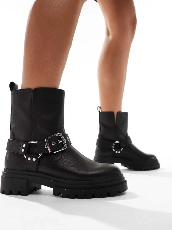 ALDO Harlly Flat Biker Ankle boot in Black - Image 2
