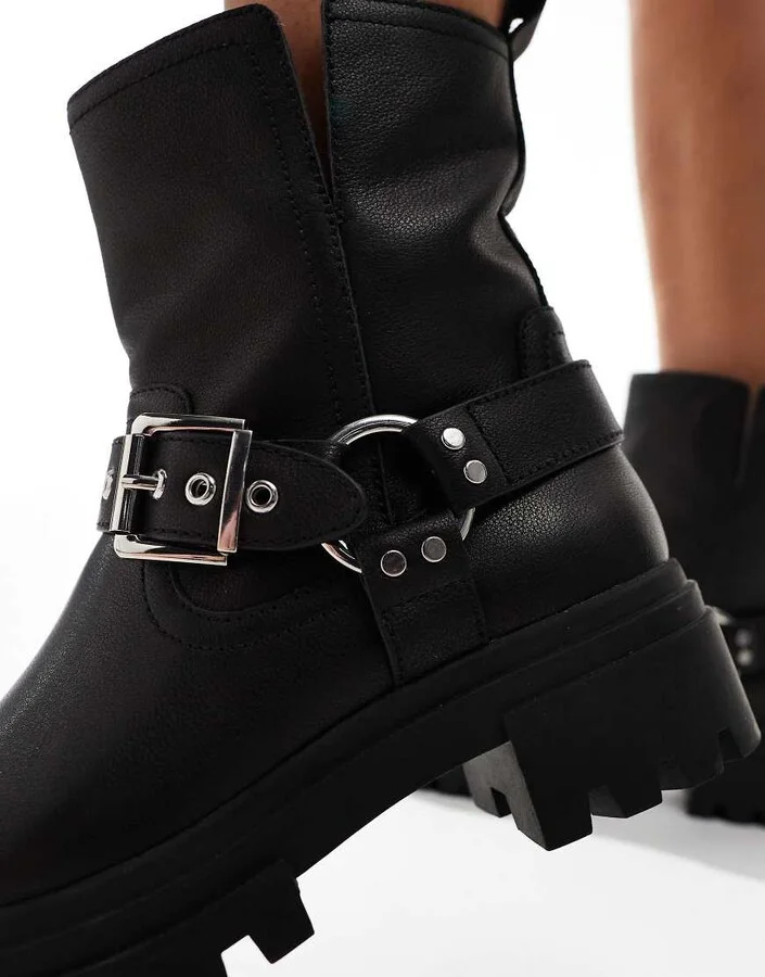 ALDO Harlly Flat Biker Ankle boot in Black - Image 3
