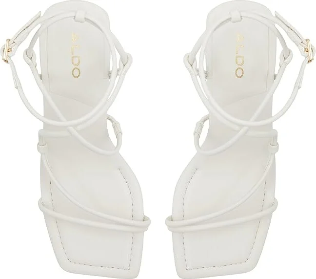 ALDO Harmonni Women's Sandals White : EU 40 (US Women's 9) B - Medium, Synthetic - Image 2