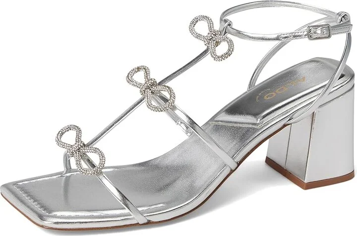 ALDO Kaeli Women's Sandals Silver : EU 39 (US Women's 8.5) B - Medium - Image 5