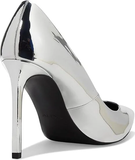 ALDO Lala High Heels Silver 1 : EU 35 (US Women's 5) B - Medium, Rubber - Image 4
