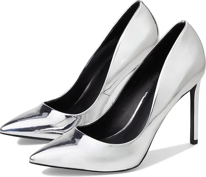 ALDO Lala High Heels Silver 1 : EU 35 (US Women's 5) B - Medium, Rubber