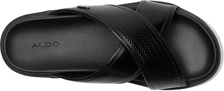 ALDO Mario Men's Sandals Black : EU 40 (US Men's 7.5) D - Medium, Leather - Image 2
