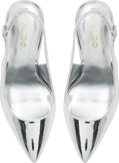 ALDO Meesha High Heels Silver : EU 36 (US Women's 6) B - Medium, Rubber/Synthetic - Image 2