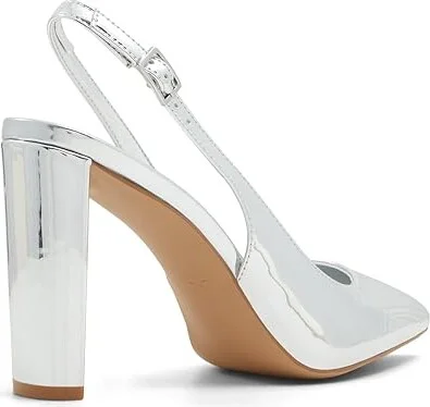 ALDO Meesha High Heels Silver : EU 36 (US Women's 6) B - Medium, Rubber/Synthetic - Image 3